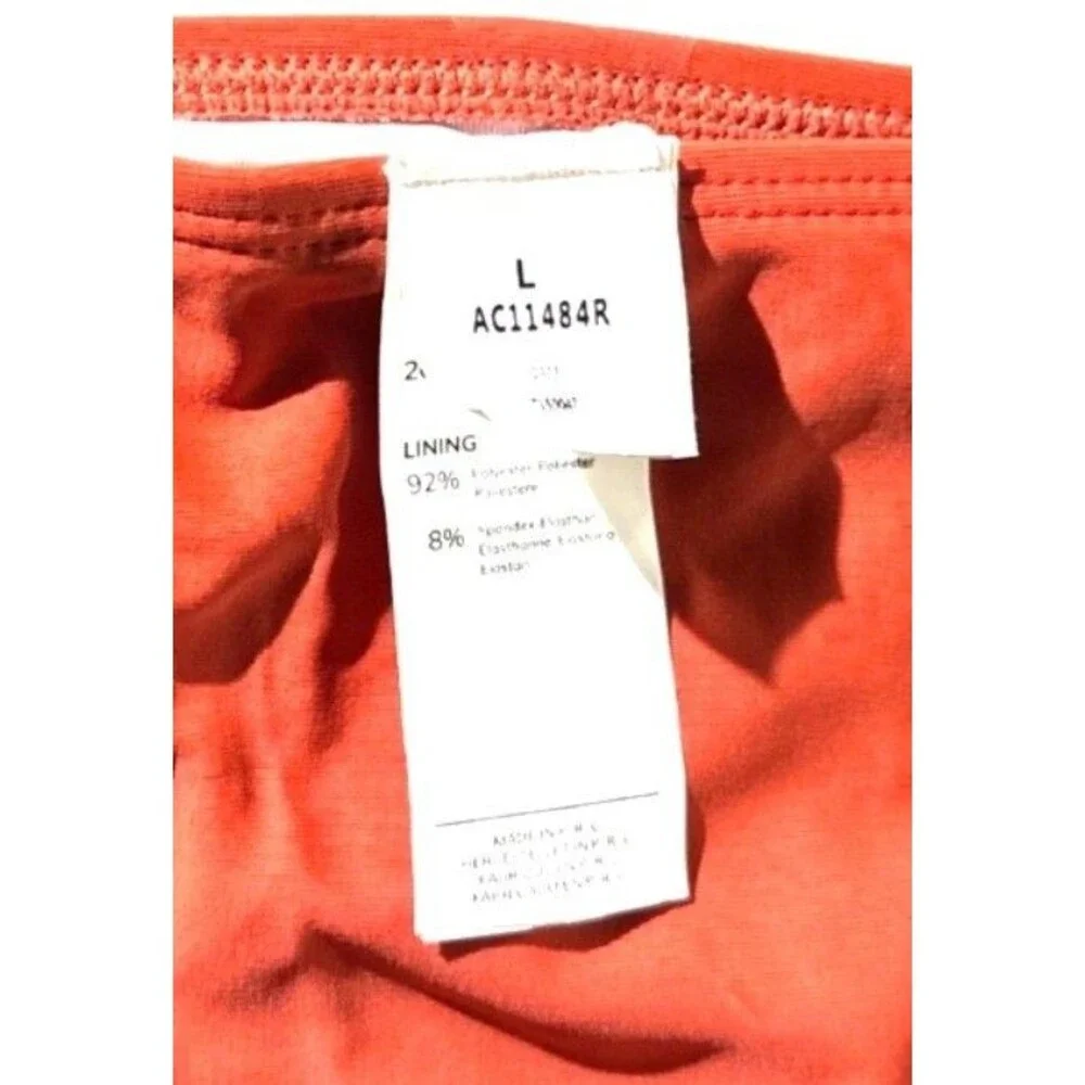 Cupshe Womens High-Waisted Bikini Set In Rust Adjustable Straps XL